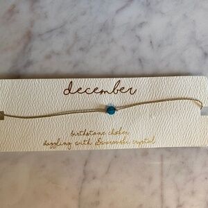 December birthstone choker dazzling with Swarovski crystal NWT